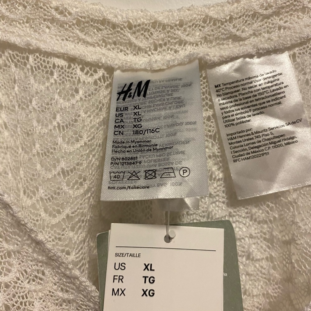 H&M White Lace beach cover up - Picture 3 of 4